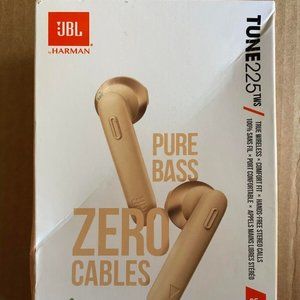 JBL TUNE 225TWS True Wireless Earbud Headphones, Gold
